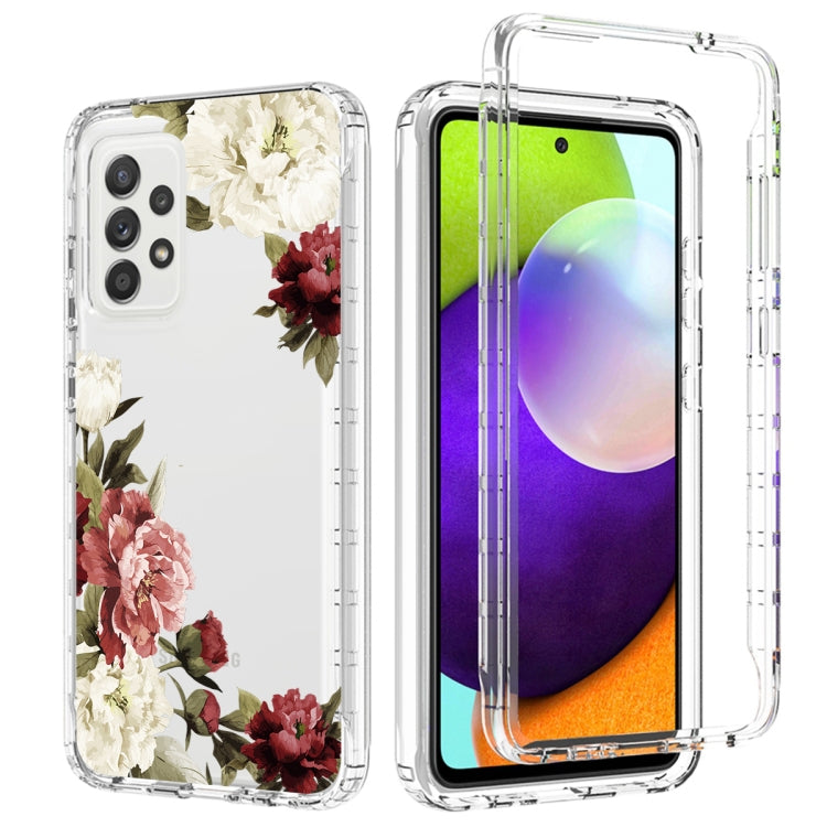 For Samsung Galaxy A52 PC+TPU Transparent Painted Phone Case