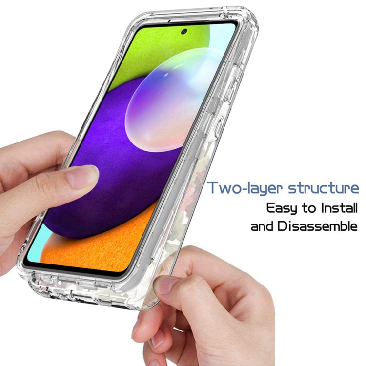 For Samsung Galaxy A52 PC+TPU Transparent Painted Phone Case