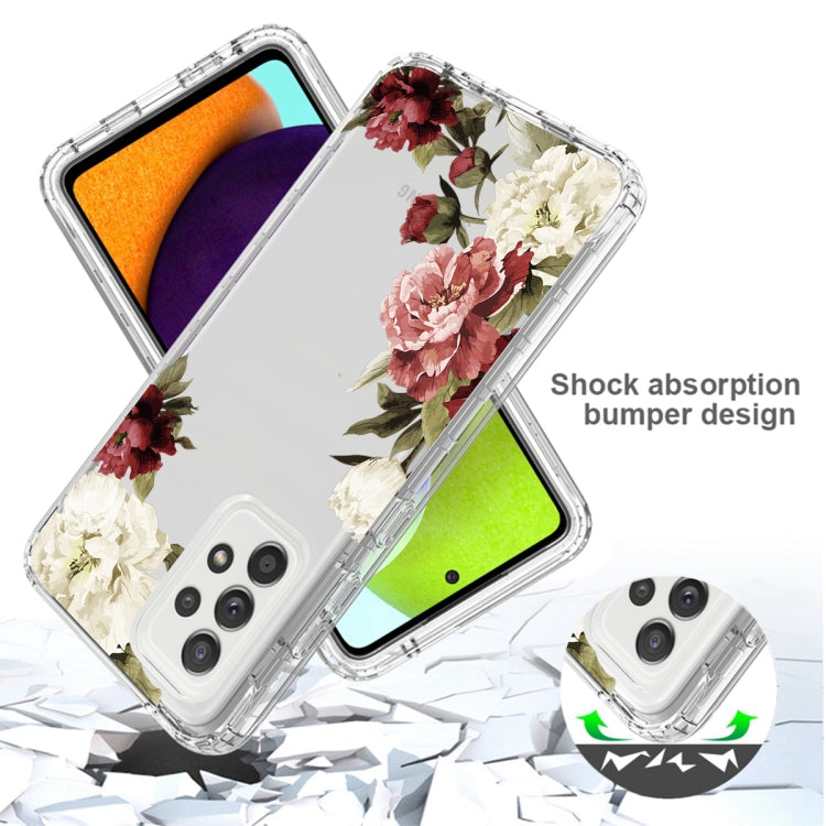 For Samsung Galaxy A52 PC+TPU Transparent Painted Phone Case