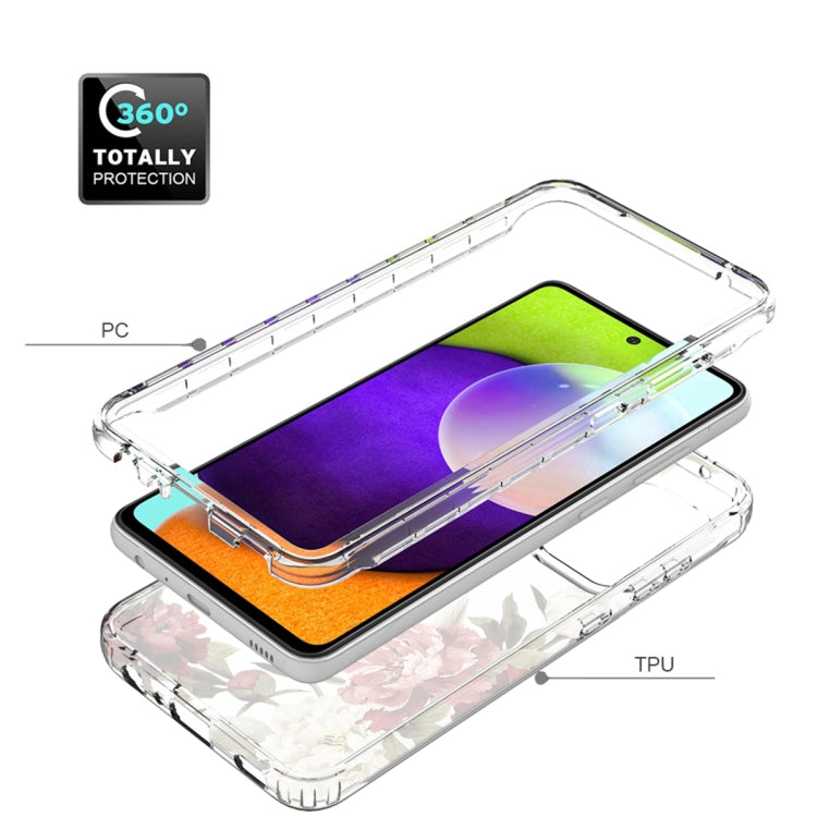 For Samsung Galaxy A52 PC+TPU Transparent Painted Phone Case