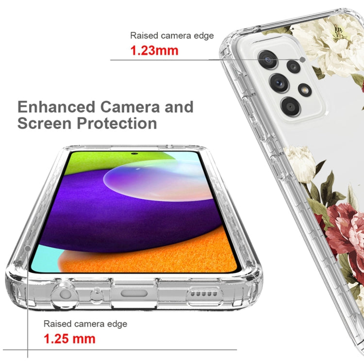 For Samsung Galaxy A52 PC+TPU Transparent Painted Phone Case