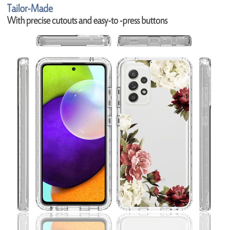 For Samsung Galaxy A52 PC+TPU Transparent Painted Phone Case