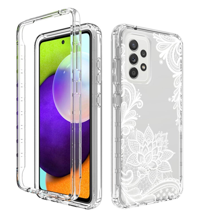 For Samsung Galaxy A52 PC+TPU Transparent Painted Phone Case