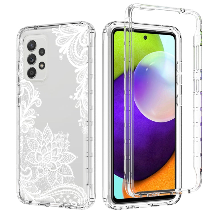 For Samsung Galaxy A52 PC+TPU Transparent Painted Phone Case