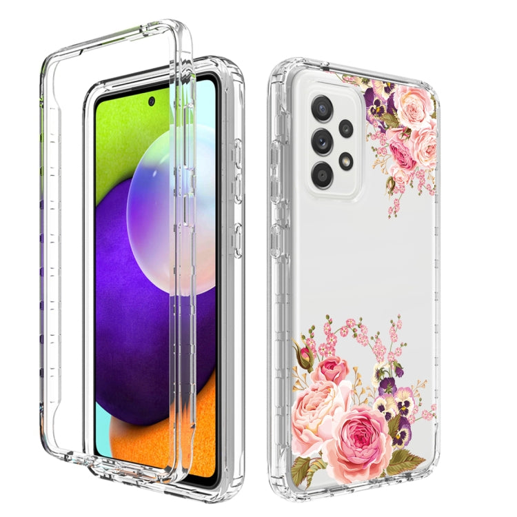 For Samsung Galaxy A52 PC+TPU Transparent Painted Phone Case