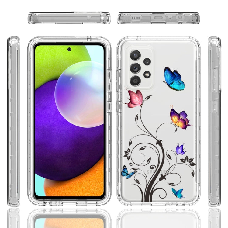 For Samsung Galaxy A52 PC+TPU Transparent Painted Phone Case