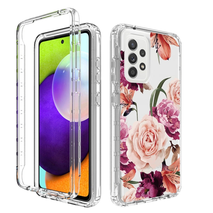 For Samsung Galaxy A52 PC+TPU Transparent Painted Phone Case