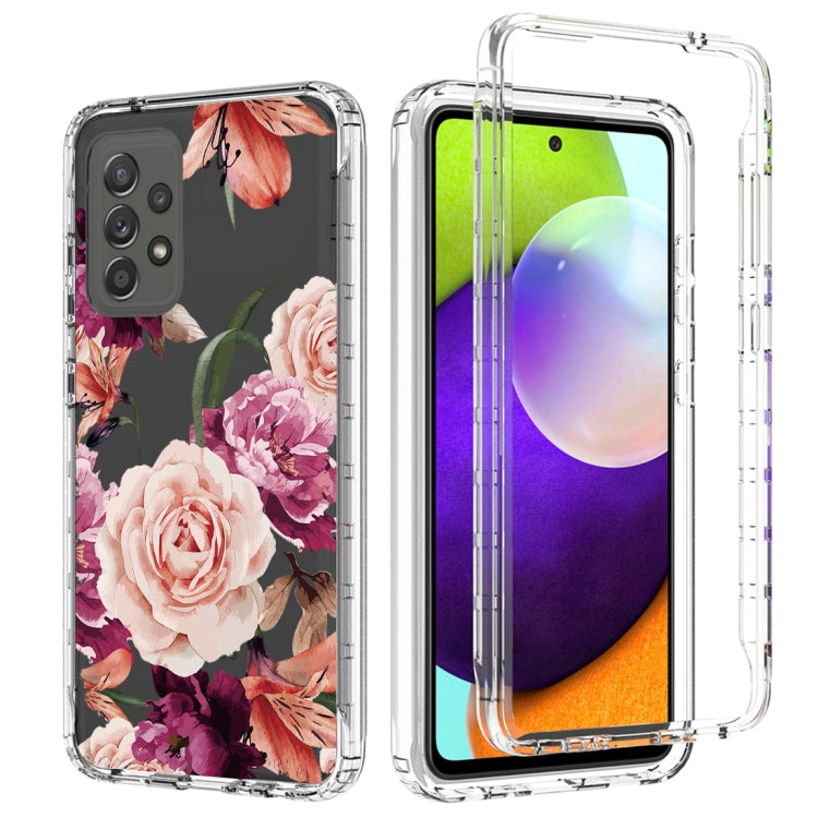 For Samsung Galaxy A52 PC+TPU Transparent Painted Phone Case