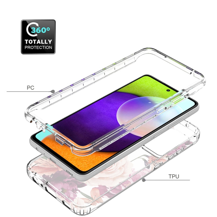 For Samsung Galaxy A52 PC+TPU Transparent Painted Phone Case