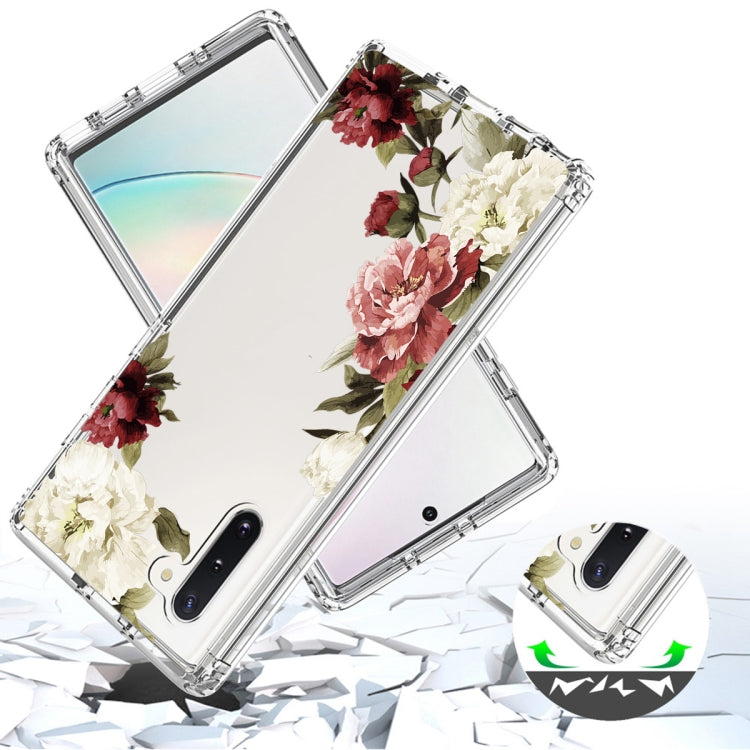 For Samsung Galaxy Note10 PC+TPU Transparent Painted Phone Case