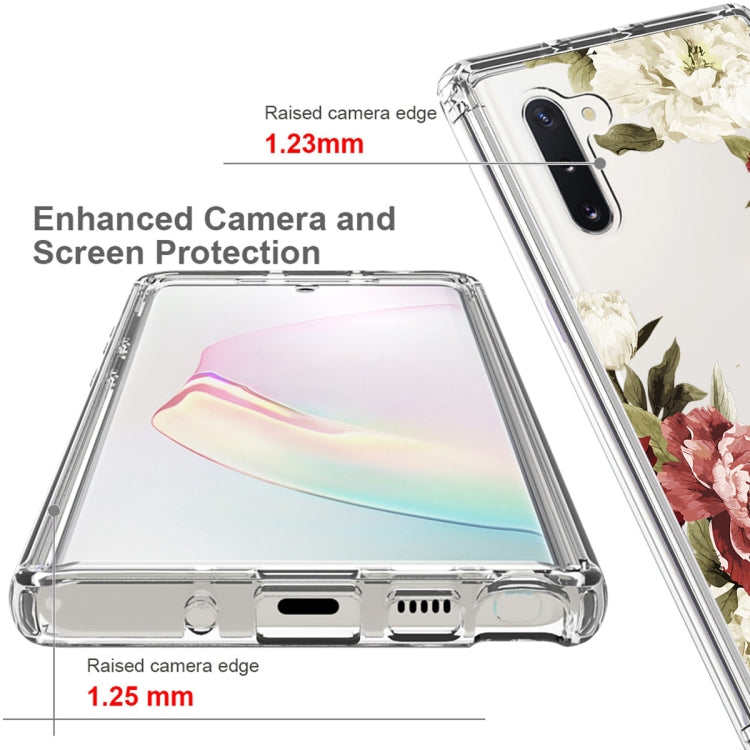 For Samsung Galaxy Note10 PC+TPU Transparent Painted Phone Case