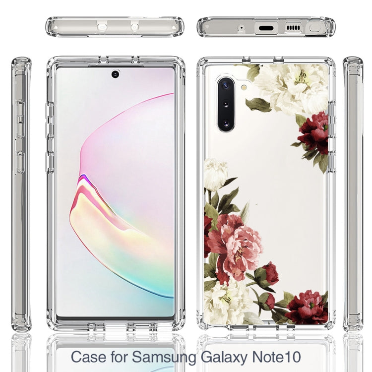 For Samsung Galaxy Note10 PC+TPU Transparent Painted Phone Case