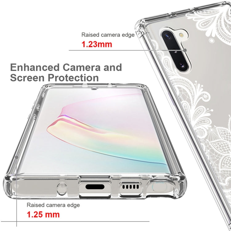 For Samsung Galaxy Note10 PC+TPU Transparent Painted Phone Case