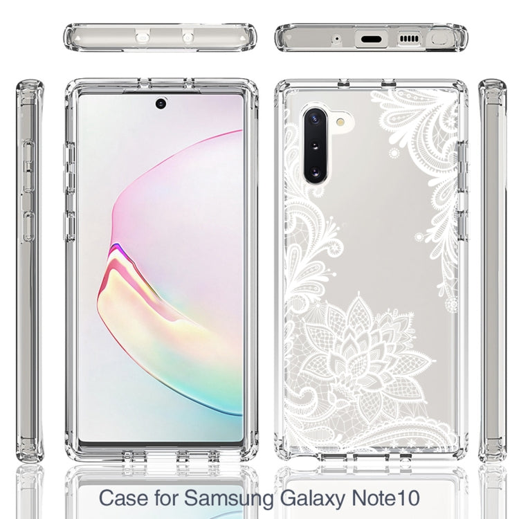 For Samsung Galaxy Note10 PC+TPU Transparent Painted Phone Case