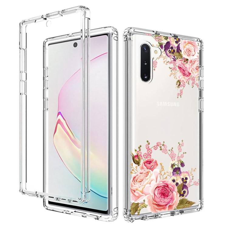 For Samsung Galaxy Note10 PC+TPU Transparent Painted Phone Case
