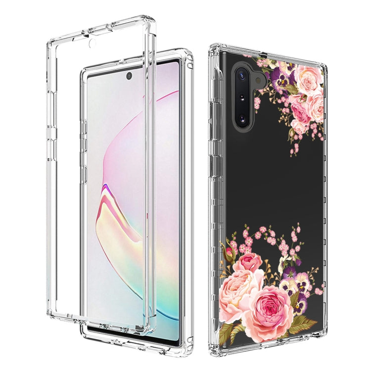 For Samsung Galaxy Note10 PC+TPU Transparent Painted Phone Case