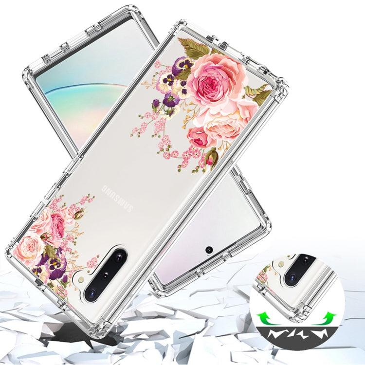 For Samsung Galaxy Note10 PC+TPU Transparent Painted Phone Case