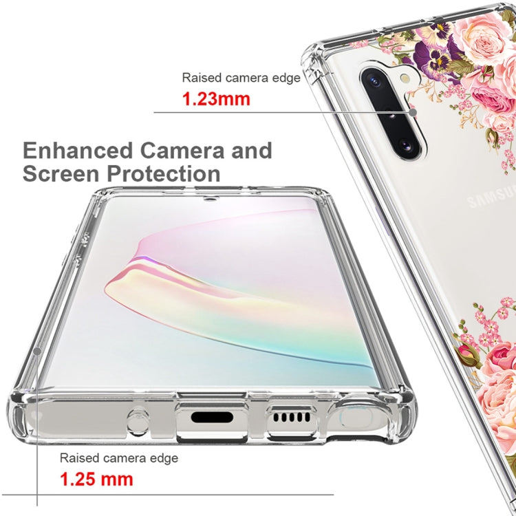 For Samsung Galaxy Note10 PC+TPU Transparent Painted Phone Case
