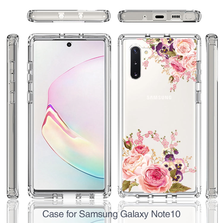 For Samsung Galaxy Note10 PC+TPU Transparent Painted Phone Case
