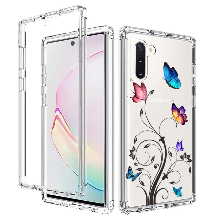 For Samsung Galaxy Note10 PC+TPU Transparent Painted Phone Case