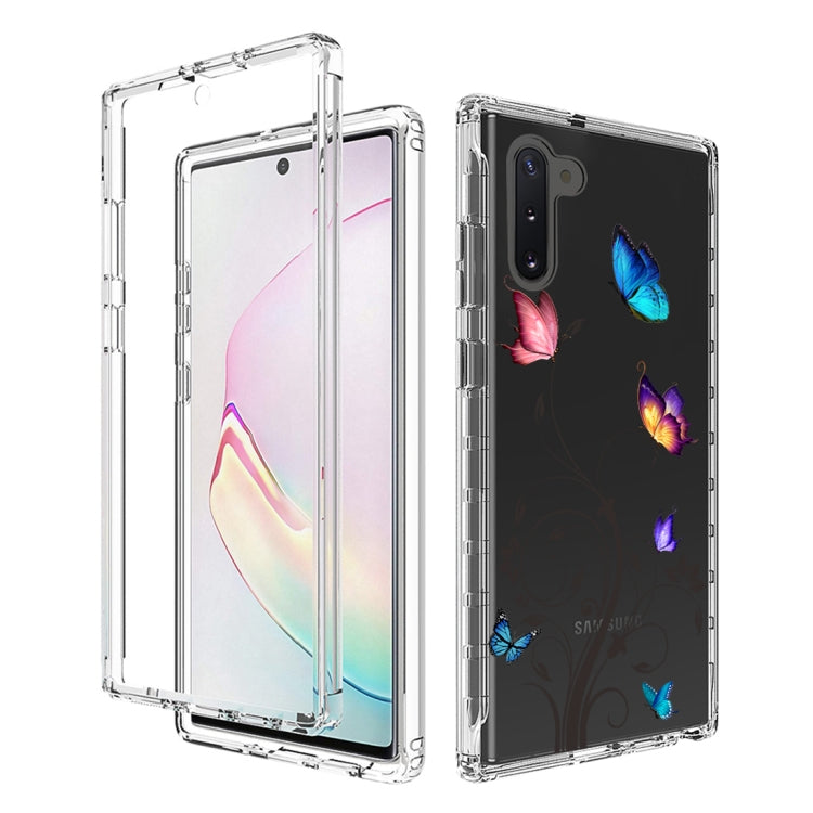 For Samsung Galaxy Note10 PC+TPU Transparent Painted Phone Case