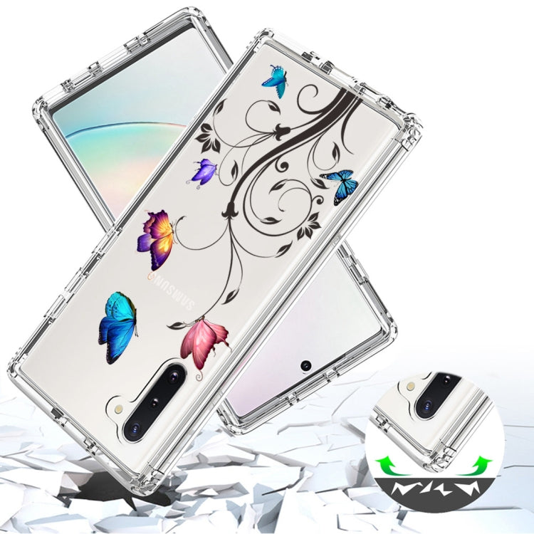For Samsung Galaxy Note10 PC+TPU Transparent Painted Phone Case