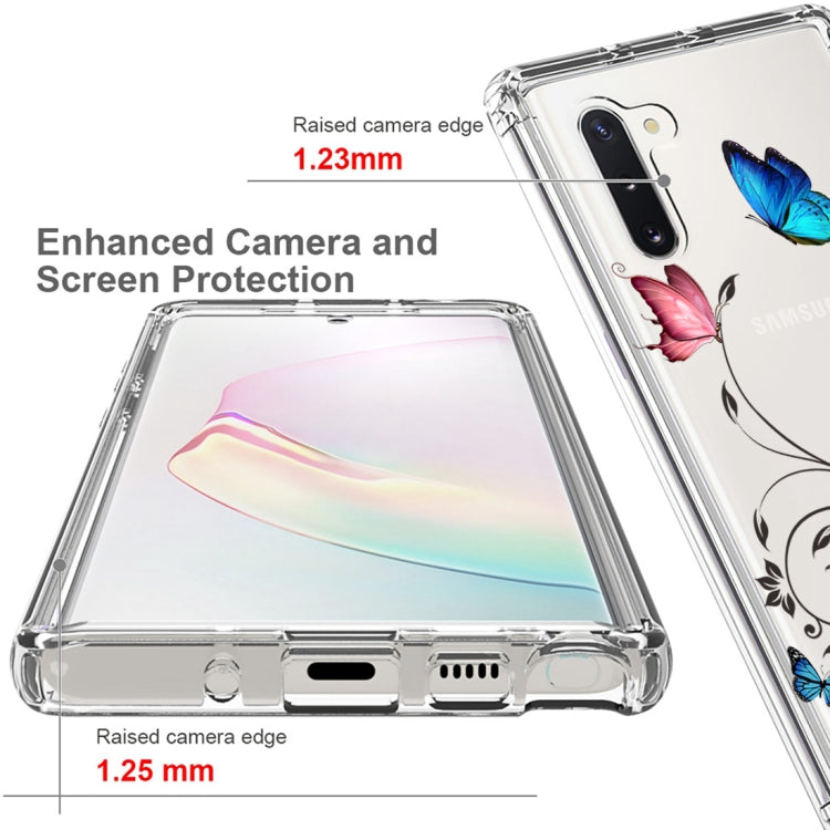 For Samsung Galaxy Note10 PC+TPU Transparent Painted Phone Case