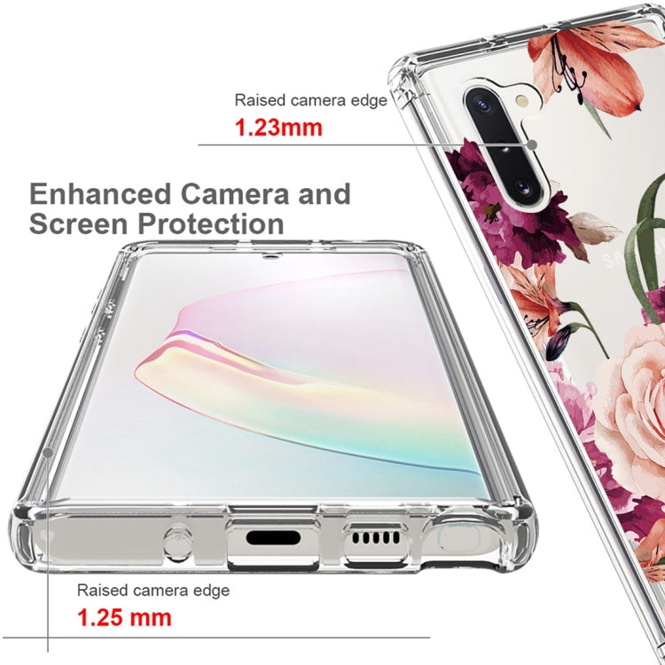For Samsung Galaxy Note10 PC+TPU Transparent Painted Phone Case