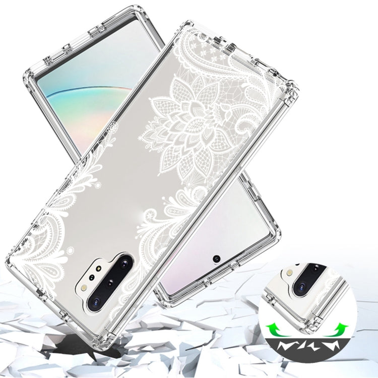 For Samsung Galaxy Note10+ PC+TPU Transparent Painted Phone Case