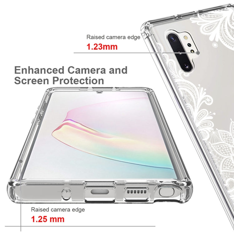 For Samsung Galaxy Note10+ PC+TPU Transparent Painted Phone Case