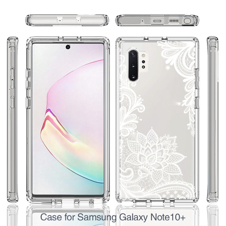 For Samsung Galaxy Note10+ PC+TPU Transparent Painted Phone Case