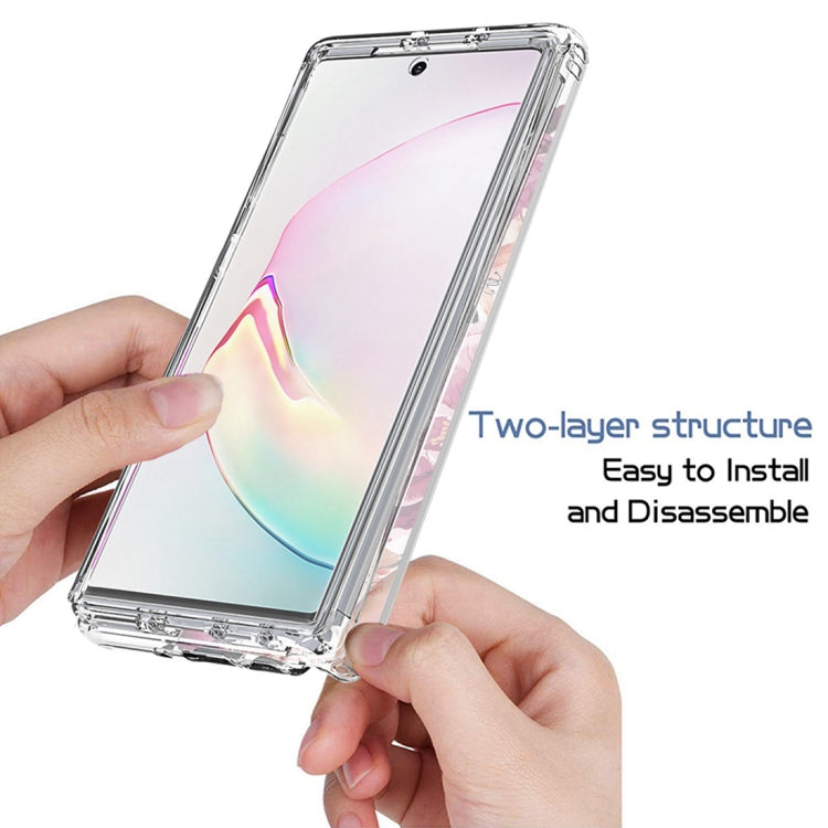 For Samsung Galaxy Note10+ PC+TPU Transparent Painted Phone Case