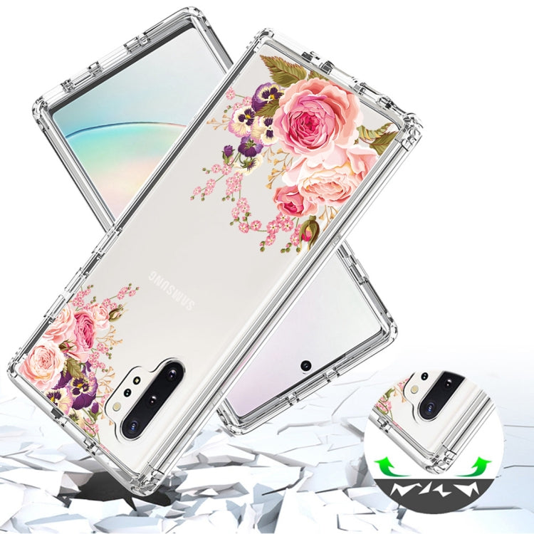 For Samsung Galaxy Note10+ PC+TPU Transparent Painted Phone Case