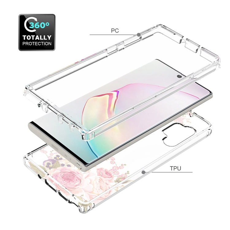 For Samsung Galaxy Note10+ PC+TPU Transparent Painted Phone Case