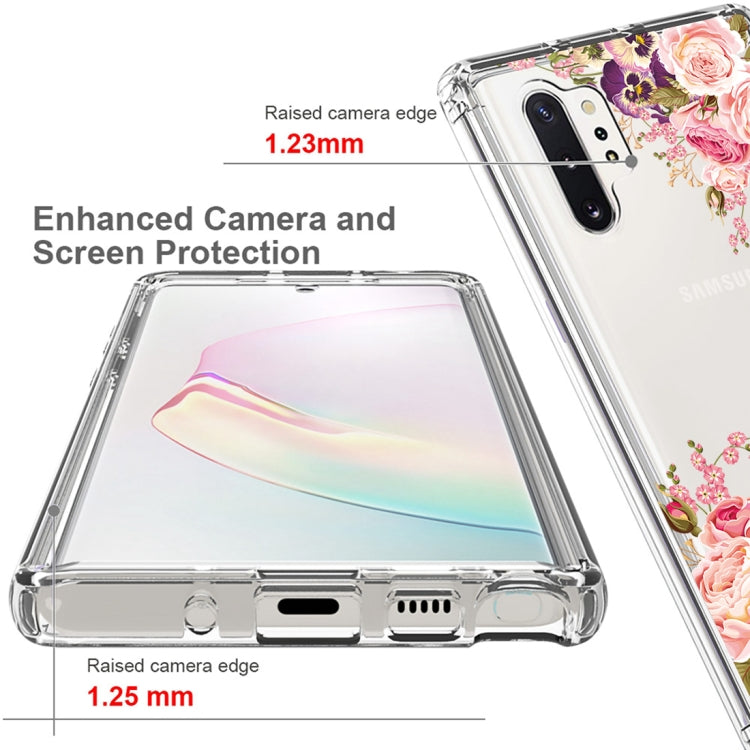 For Samsung Galaxy Note10+ PC+TPU Transparent Painted Phone Case