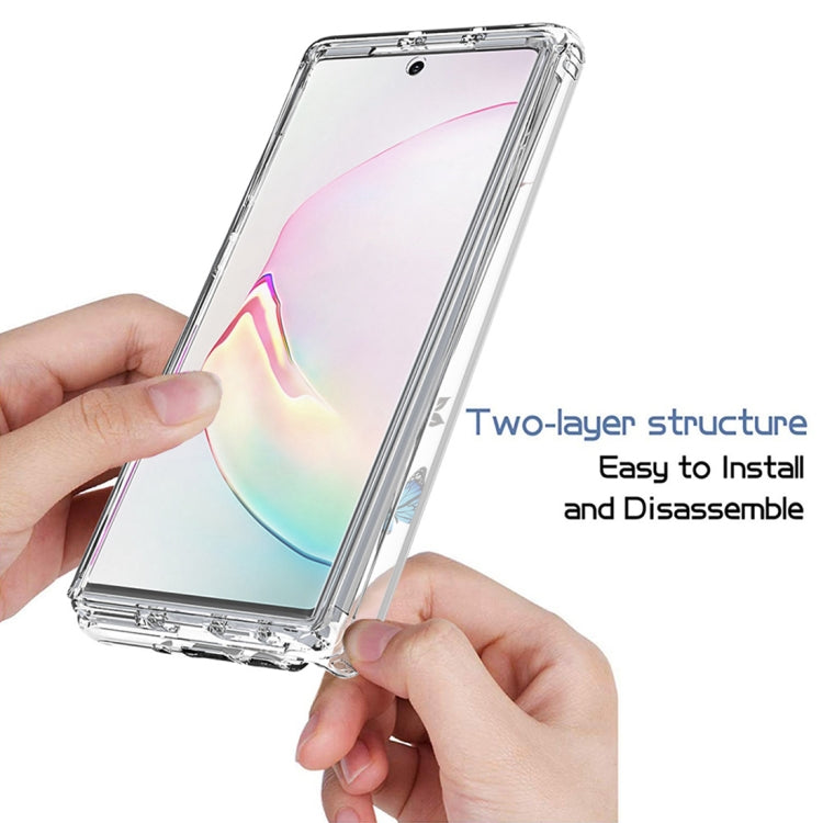 For Samsung Galaxy Note10+ PC+TPU Transparent Painted Phone Case