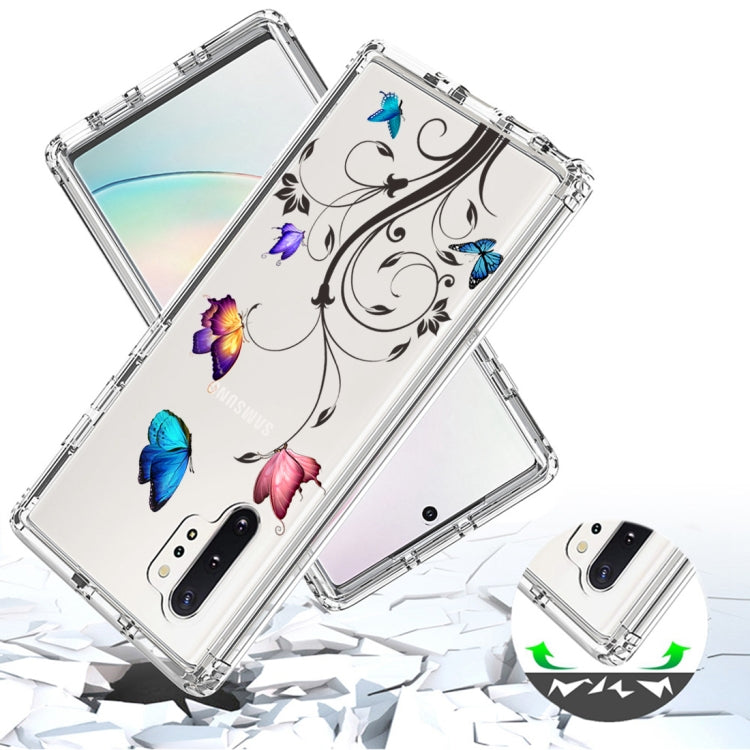 For Samsung Galaxy Note10+ PC+TPU Transparent Painted Phone Case