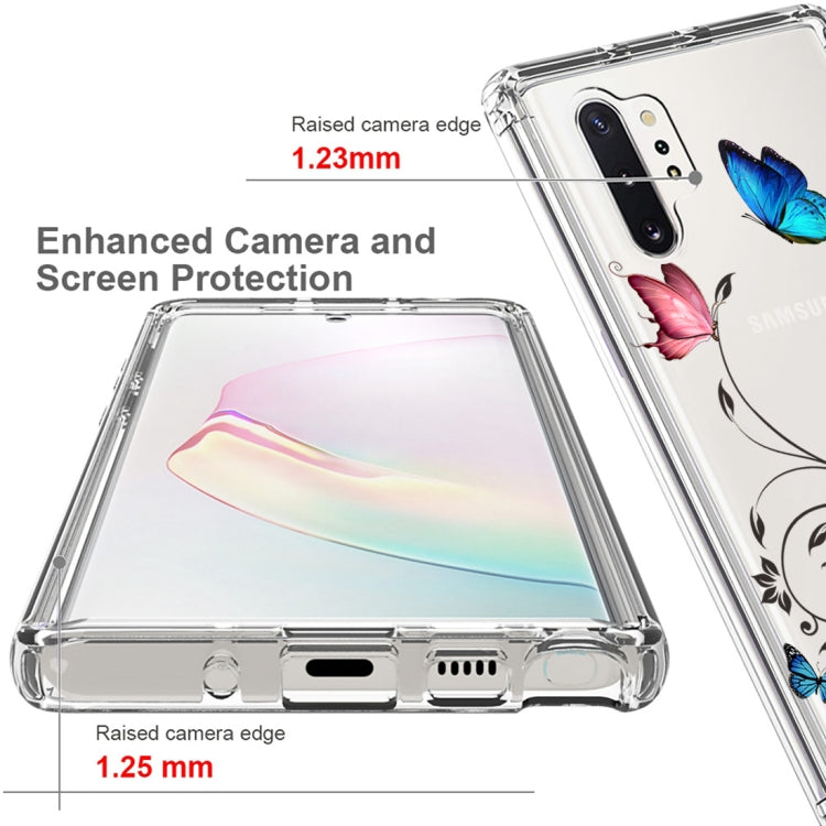 For Samsung Galaxy Note10+ PC+TPU Transparent Painted Phone Case