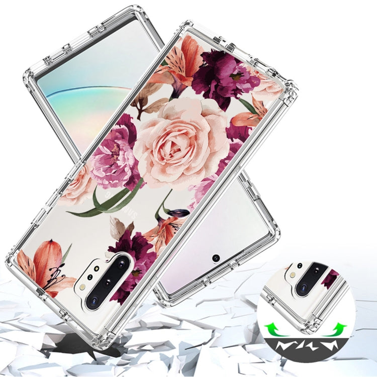 For Samsung Galaxy Note10+ PC+TPU Transparent Painted Phone Case