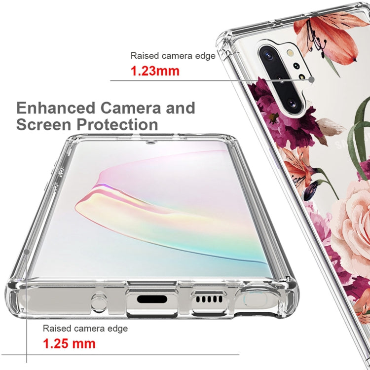 For Samsung Galaxy Note10+ PC+TPU Transparent Painted Phone Case