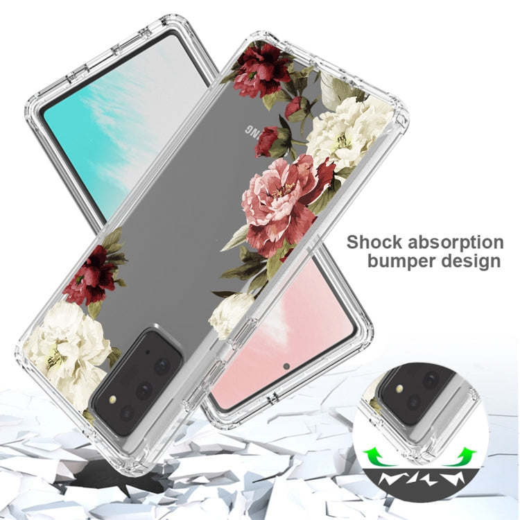 For Samsung Galaxy Note20 PC+TPU Transparent Painted Phone Case