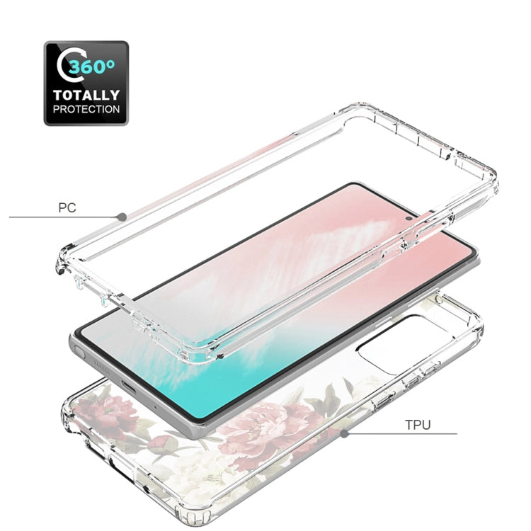For Samsung Galaxy Note20 PC+TPU Transparent Painted Phone Case
