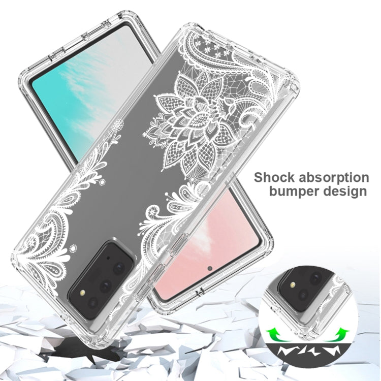 For Samsung Galaxy Note20 PC+TPU Transparent Painted Phone Case