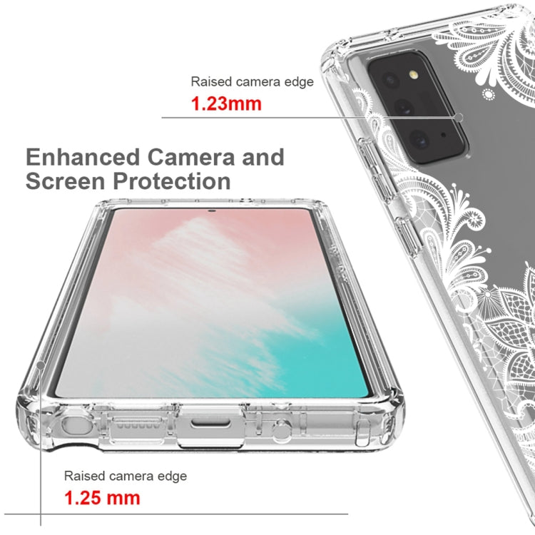 For Samsung Galaxy Note20 PC+TPU Transparent Painted Phone Case