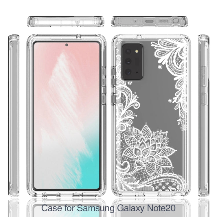 For Samsung Galaxy Note20 PC+TPU Transparent Painted Phone Case