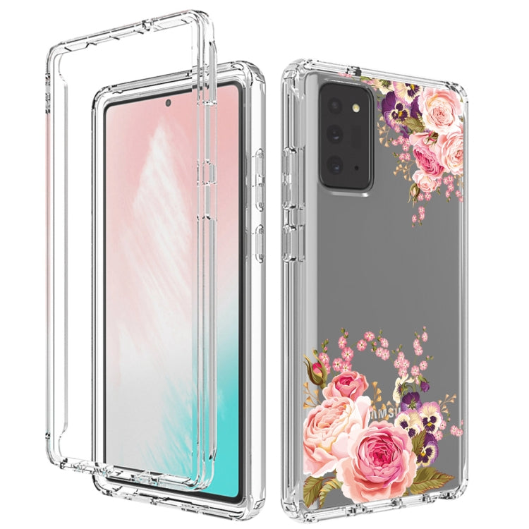 For Samsung Galaxy Note20 PC+TPU Transparent Painted Phone Case