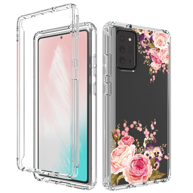 For Samsung Galaxy Note20 PC+TPU Transparent Painted Phone Case