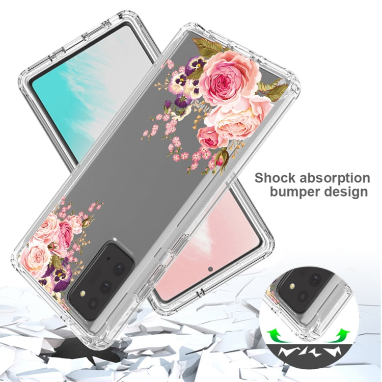 For Samsung Galaxy Note20 PC+TPU Transparent Painted Phone Case