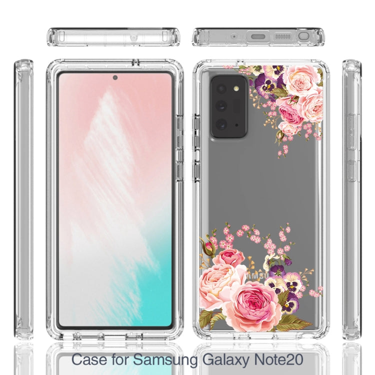 For Samsung Galaxy Note20 PC+TPU Transparent Painted Phone Case