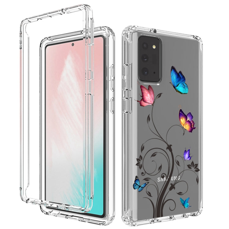 For Samsung Galaxy Note20 PC+TPU Transparent Painted Phone Case